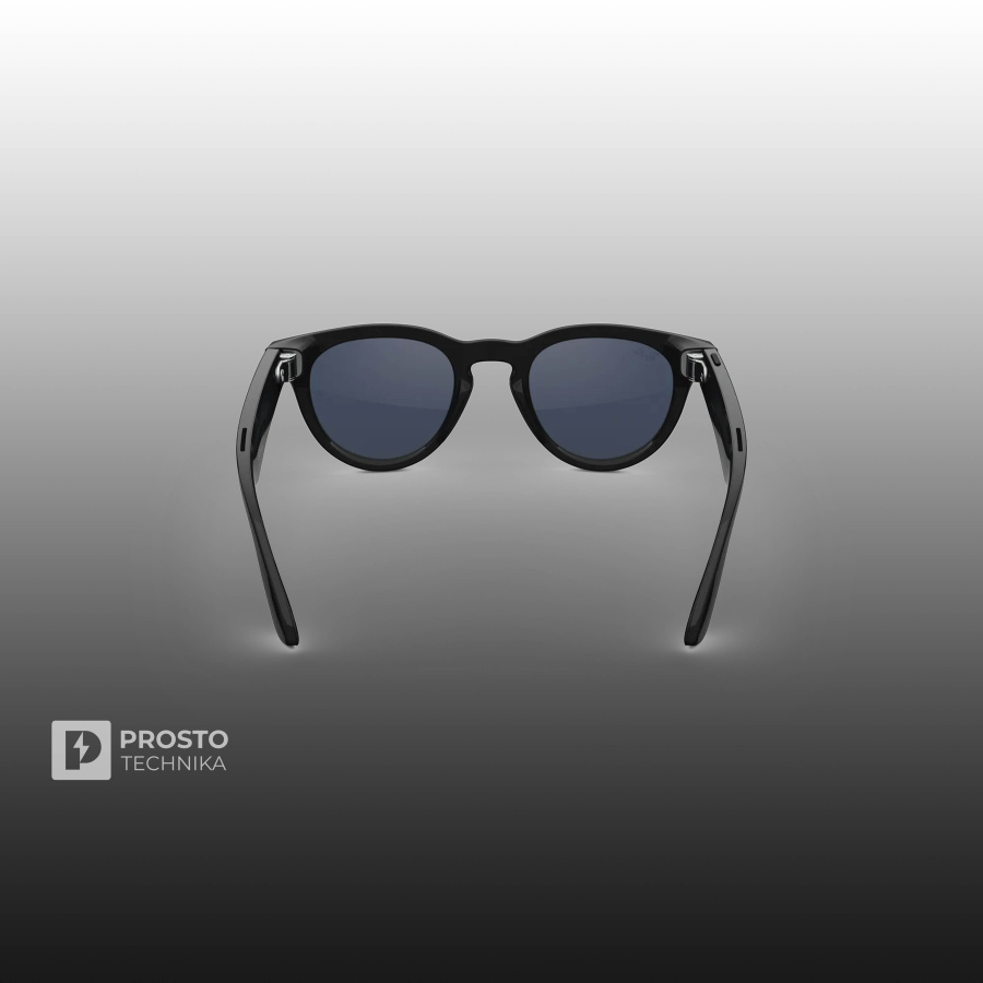 Ray-Ban Headliner (Gen 2) Глянцевый Чёрный с Прозрачно-Сапфировыми Линзами